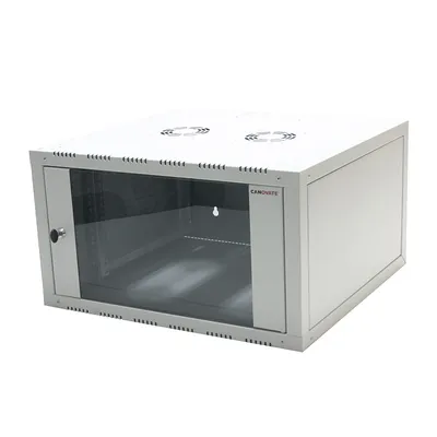 Produktbild von LogiLink W09E66G, Wandmontiertes Regal, 9U, 70 kg, 28 kg, Grau