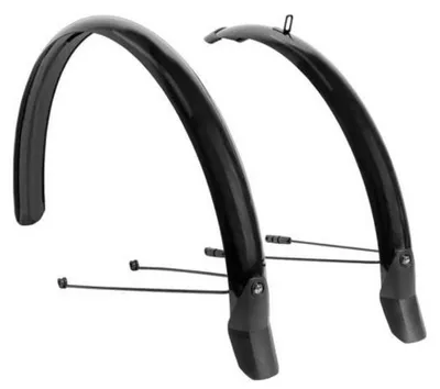 Immagine prodotto di Set parafanghi 28" Eurofender Lampo larghezza 58 mm - nero opaco