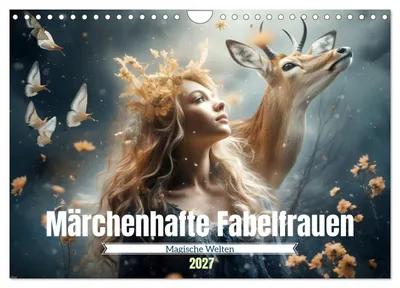Produktbild von Märchenhafte Fabelfrauen (Wandkalender 2027 DIN A4 quer), CALVENDO Monatskalender