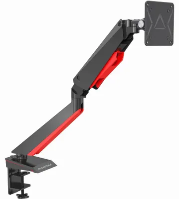 Produktbild von Rockstable RS-MM008 Gaming Halterung für 1 Monitor, Klemme /Bolzen, 8 kg, 38,1 cm (15"), 81,3 cm (32"), 100 x 100 mm, Schwarz, Rot