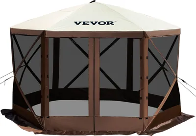 A VEVOR screen tent is shown against a white background.