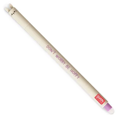 Produktbild von Legami Löschbarer Gelstift Bunny „Don’t Worry Be Hoppy“ - Erasable Pen