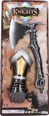 Immagine prodotto di Ascia e guanto da cavaliere 33 cm
