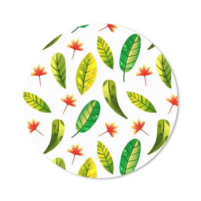 Produktbild von MuchoWow® Mauspad Mousepad Dschungel - Farben - Blätter 50x50 cm - Mousepads - Maus Mat - Pad - Mausunterlage - Vinyl