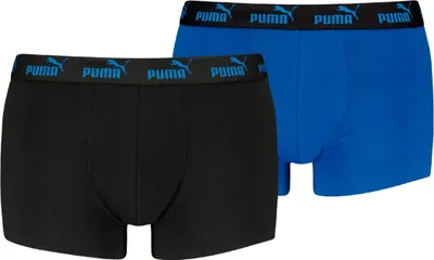 Produktbild von 2er Pack Puma Herren Boxershorts Trunk Schwarz Blau L