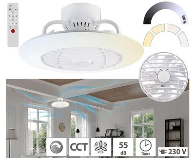 Image de Plafonnier CCT 2400 lm et ventilateur VT-930.led