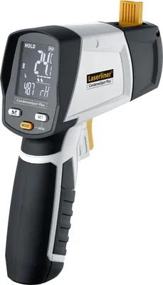 Produktbild von Laserliner CondenseSpot Plus, F, °C, -40 - 365 °C, Schwarz, Weiß, 1 °C, Rechteckig, AA