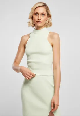 Zdjęcie produktu dla Urban Classics Ladies - Rib Knit Turtleneck Top miętowy - S