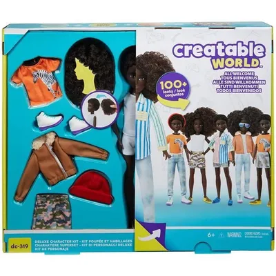 Produktbild von CREATABLE WORLD Komplettset schwarzes Haar T-Shirt Zebra - GKV49 - Schaufensterpuppe - 6 Jahre und +