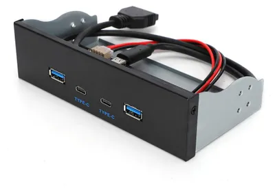 Obrázek produktu pro USB 3.1 Gen 2 na předním panelu, 10G optická mechanika, USB 3.0 + 2.0 + Type-C, Type-E – komponenty pro panelové počítače