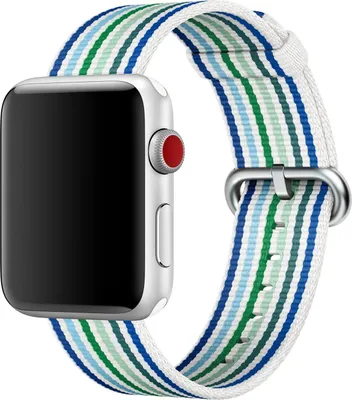 Zdjęcie produktu dla Apple MRHG2ZM/A, Band, Smartwatch, Niebieski, Zielony, Biały, Apple, Apple Watch, Nylon