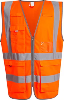 Produktbild von Regatta Professional TRS251 | Pro Hi-Vis Executive Vest Warnweste - Farbe: Orange - Größe: L