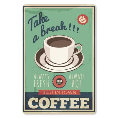 Produktbild von MuchoWow® Mauspad Mousepad Kaffee - Jahrgang - Zitat 40x60 cm - Mousepads - Maus Mat - Pad - Mausunterlage - Schreibtisch Accesoire