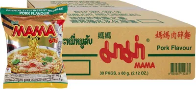 Produktbild von MAMA Instant Nudeln mit Schweinefleischgeschmack - 30 Stück jeweils 60g