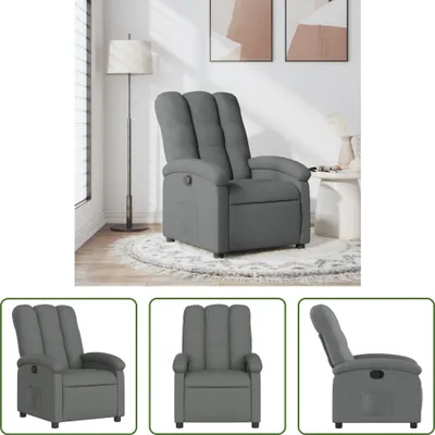 Produktbild von The Living Store Relaxsessel Dunkelgrau Stoff