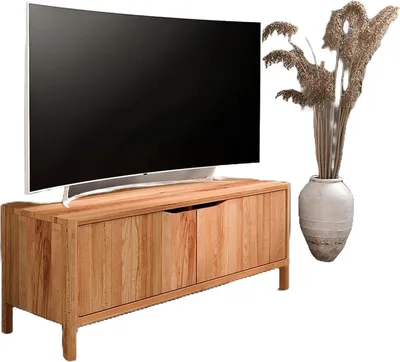 Produktbild von TV-Board Swig aus Kernbuche massiv geölt 111x50 cm mit 2 Türen