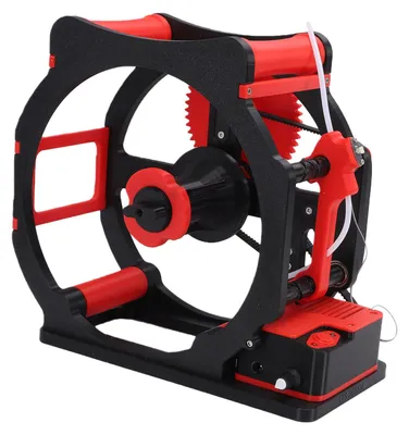Obrázek produktu pro 3D tiskárna Filament Respooler Elektrický navíječ cívek pro 1 kg PLA PETG ABS TPU nylon Nastavitelná rychlost Inteligentní start/stop Červená americká zástrčka 100–240 V