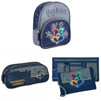Produktbild von Harry-Potter-Taschen-Set: Rucksack, Federmäppchen und Geldbörse