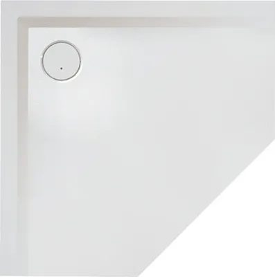 Produktbild von Fnfeck-Duschwanne Muna ultraflach, mit Antirutsch 1000 x 1000 x 30 mm wei