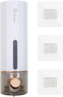Image de Distributeur de savon de 450 ml, blanc, pour salle de bain