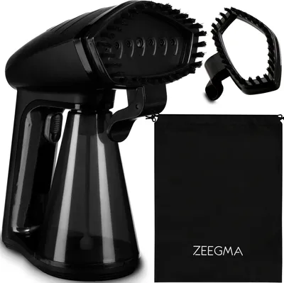 Obrázok produktu pre Naparovač odevov ZEEGMA Handig, 1500 W, 40 sekúnd prípravy, 30 g/min, 2,5 m šnúra, vertikálne a horizontálne žehlenie, praktická taška v balení