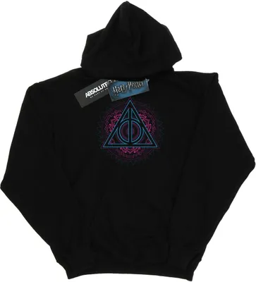 Produktbild von Harry Potter - "Deathly Hallows" Kapuzenpullover für Jungen BI7608 (140-146) (Schwarz)