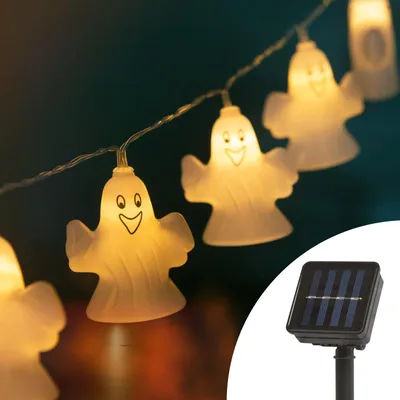 Productafbeelding van LED-lichtslinger - spook - 10 LED's - 1,1 meter