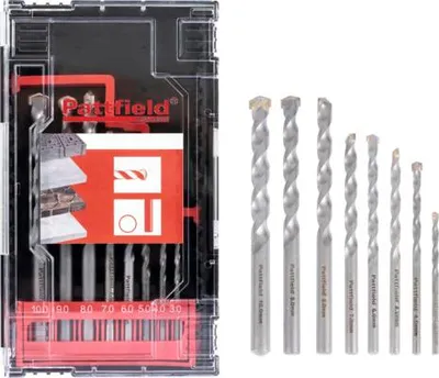 Produktbild von Steinbohrer Set Pattfield 8 tlg., Rundschaft