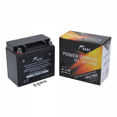 Immagine prodotto di Batteria al gel Kage YB7-A, 12 V 7 Ah, polo positivo sinistro, DIN 50813