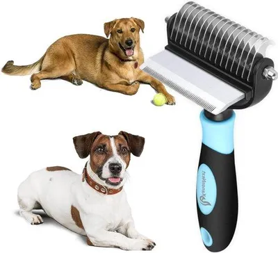 Produktbild von Famanu Bürste für Haustiere - Lange und kurze Haare - Pflege und Entwirrung - Selbstreinigend