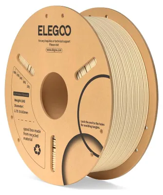 Image de ELEGOO PLA - 1,75 mm - 1 kg - Bobine en carton - Beige