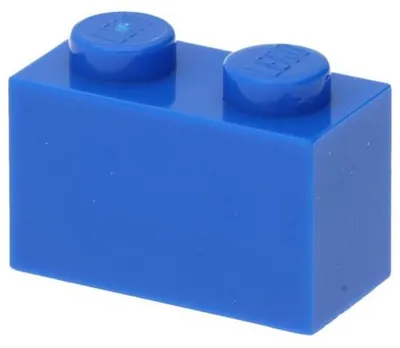 Produktbild von 20x LEGO Stein 1 x 2 (3004) - Blau
