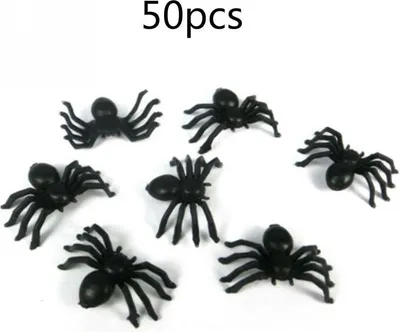Zdjęcie produktu dla Mini plastikowy pająk zabawka urodzinowa DIY rekwizyty do dekoracji imprez