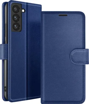 Immagine prodotto di Zanaé, custodia a portafoglio con supporto per Samsung Galaxy S22, blu notte