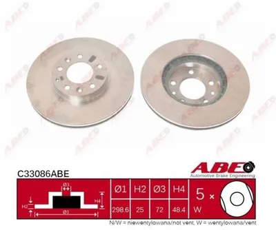 Produktbild von 2x ABE VORNE Bremsscheibe für MAZDA 6 Kombi GH 6 Schrägheck GH 6 GH