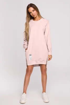 Produktbild von Made of Emotion Langes Sweatshirt für Damen Thronixie M676 rosa S