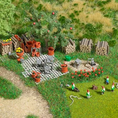 Produktbild von Busch 1835 - 1/87 / H0 - Garten-Set - Neu