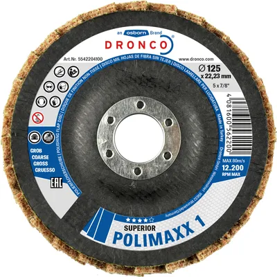Produktbild von DRONCO FAECHERVLIESSCH.125MM Fächervliesscheibe 5542204100 Grob5542204100