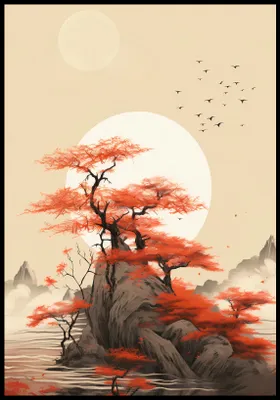 Produktbild von Plakat 68x98cm Windgeflüster