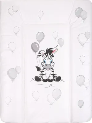 Produktbild von Wickelauflage New Baby Zebra weiß 70x50