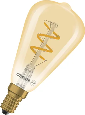 Produktbild von OSRAM LED Leuchtmittel Vintage 1906 LED CLASSIC EDISON DIM 2.8W 822 Gold E14 Dimmbar Extrawarmweiss 4058075849600
