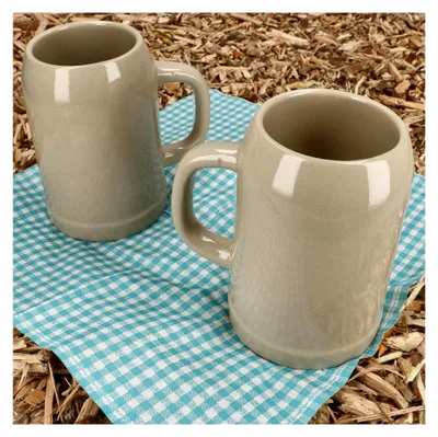 Produktbild von 2er Set Grenzauer Bierkrug Humpen 0,5 Liter mit Eichstrich