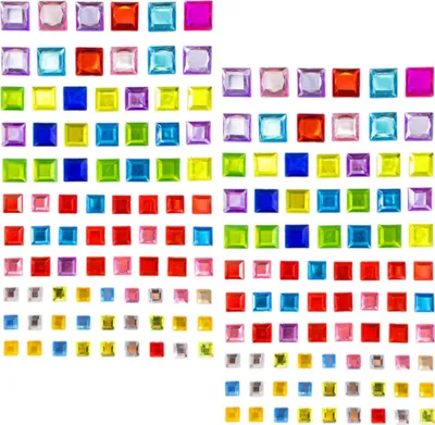 Produktbild von Oblique Unique 160 Viereck Quadrat Sticker Aufkleber Verzierung selbstklebende Steine