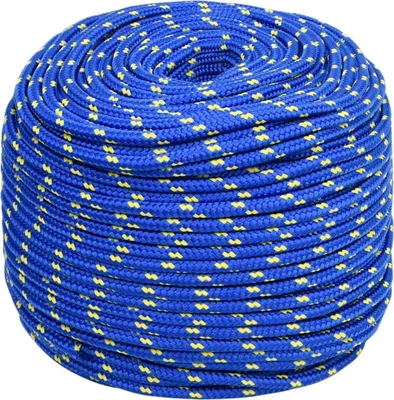 Image de vidaXL Corde de bateau bleu 6 mm 50 m polypropylène