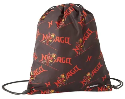 Immagine prodotto di Lego Ninjago - Borsa da ginnastica, stampa su tutto il perimetro, Kai, 11 L PP9201 (taglia unica) (nero)