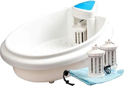 Produktbild von Fußmassagebad mit 3 Spulen weiß Fußbad Fußwanne Fußmassage