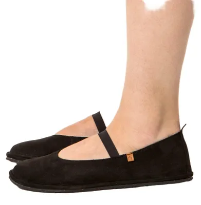 Produktbild von El Naturalista Mary Jane Damen N5670 NOBUCK LAVADO BLACK/ BARE Farbe Schwarz