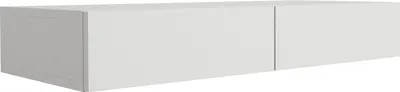Immagine prodotto di Comò sospeso con due cassetti, frontale liscio - bianco, 100 x 39,6 x 16 cm