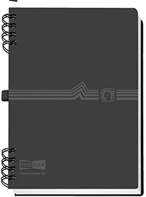 Produktbild von Famanu Adressbuch DIN A5 - Telefonbuch mit Register in Schwarz