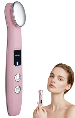Produktbild von Augenmassagestift mit Wärme & Vibration – 3 Modi, 3 Intensitäten, 300mAh – Gegen Augenringe, Schwellungen & Fältchen – Kabellos & tragbar